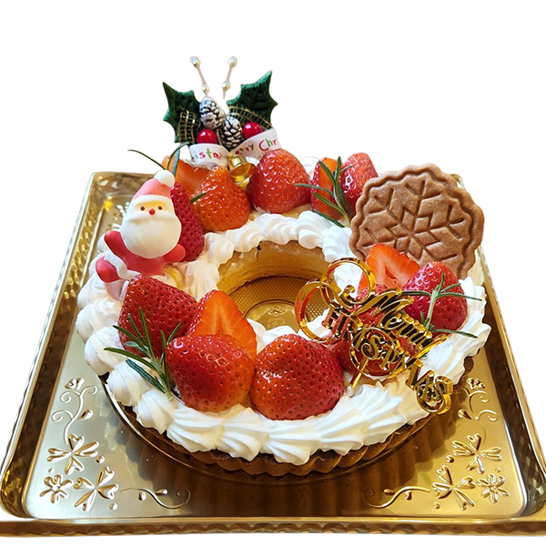 越谷いちごのリースタルト